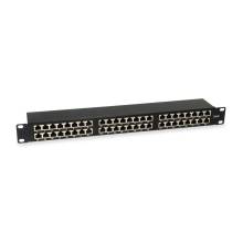 EQuip 48-Port Cat.6 Shielded Patch Panel Black 326449 EQuip 48-Port Cat.6 Shielded Patch Panel Black 326449