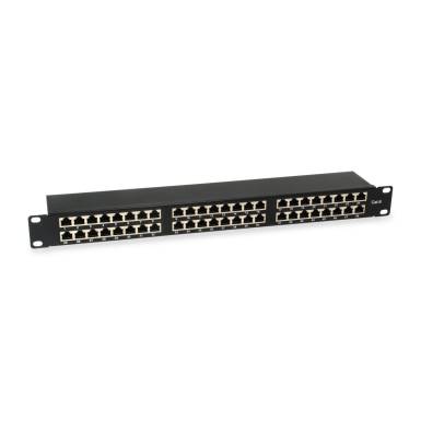 EQuip 48-Port Cat.6 Shielded Patch Panel Black 326449 EQuip 48-Port Cat.6 Shielded Patch Panel Black 326449