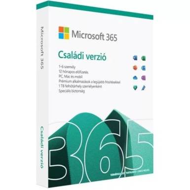 Microsoft Office 365 Family EuroZone 6 Felhasználó 1 Év HUN BOX FY25H2 EP2-32372 Microsoft Office 365 Family EuroZone 6 Felhasználó 1 Év HUN BOX FY25H2 EP2-32372