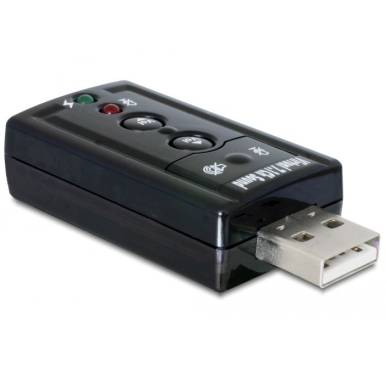 DeLock External Sound Adapter Virtual 7.1 USB Hangkártya 63926 DeLock External Sound Adapter Virtual 7.1 USB Hangkártya 63926