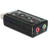 DeLock External Sound Adapter Virtual 7.1 USB Hangkártya 63926