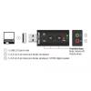 DeLock External Sound Adapter Virtual 7.1 USB Hangkártya 63926