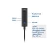 ACT AC9360 USB-A External Sound Card 2.0 USB Hangkártya AC9360