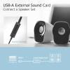 ACT AC9360 USB-A External Sound Card 2.0 USB Hangkártya AC9360