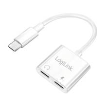 Logilink UA0433 USB-C adapter with PD charging port White UA0433