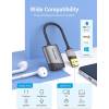 Vention USB External Sound Card 0.15M Gray Metal CDKHB