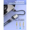 Vention USB External Sound Card 0.15M Gray Metal CDKHB