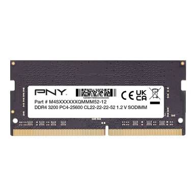 PNY 16GB DDR4 3200MHz SODIMM Performance Black MN8GSD43200-TB