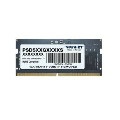 Patriot 24GB DDR5 5600MHz SODIMM Signature Line Black PSD524G560081S Patriot 24GB DDR5 5600MHz SODIMM Signature Line Black PSD524G560081S