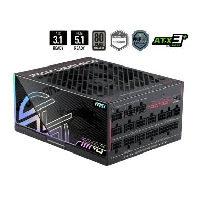 Msi 1600W 80+ Titanium MPG Ai1600TS PCIE5 MPG AI1600TS PCIE5