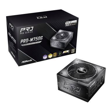 ASRock 750W 80+ Gold Pro Series PRO-M750G PRO-M750G ASRock 750W 80+ Gold Pro Series PRO-M750G PRO-M750G