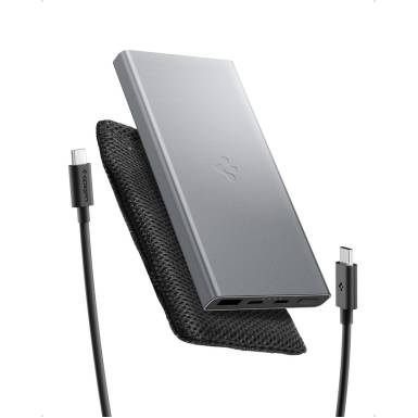 Spigen Essential 10000mAh Power Bank Gray ABA09432 Spigen Essential 10000mAh Power Bank Gray ABA09432