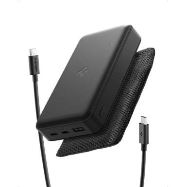 Spigen EA3030 Essential 30000mAh Power Bank Black ABA09435 Spigen EA3030 Essential 30000mAh Power Bank Black ABA09435