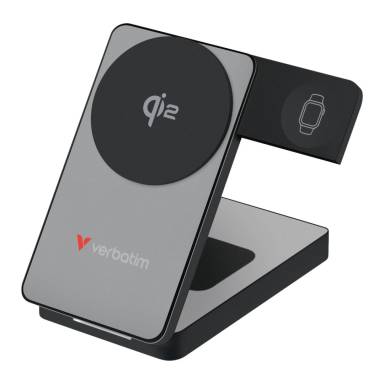 Verbatim Charge "n" Go Qi2 10000mAh Wireless PowerBank Grey 32295