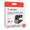 Verbatim Charge "n" Go Qi2 5000mAh Wireless PowerBank Grey 32294