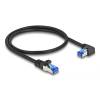 DeLock CAT6A S-FTP Patch Cable 0,5m Black 80221
