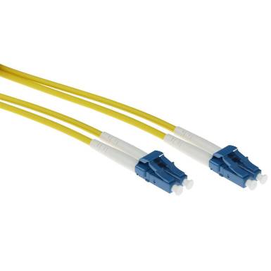 ACT Singlemode 9/125 OS2 duplex armored fiber cable with LC connectors 0,5m Yellow RL3300 ACT Singlemode 9/125 OS2 duplex armored fiber cable with LC connectors 0,5m Yellow RL3300