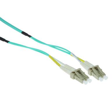 ACT Multimode 50/125 OM3 duplex ruggedized fiber cable with LC connectors 10m Blue RL5101 ACT Multimode 50/125 OM3 duplex ruggedized fiber cable with LC connectors 10m Blue RL5101