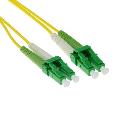 ACT LSZH Singlemode 9/125 OS2 fiber cable duplex with LC/APC8 connectors 3m Yellow RL2603 ACT LSZH Singlemode 9/125 OS2 fiber cable duplex with LC/APC8 connectors 3m Yellow RL2603