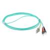 ACT LSZH Multimode 50/125 OM3 fiber cable duplex with LC and ST connectors 2m Blue RL7602
