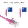 ACT CAT6A U-FTP Patch Cable 5m Pink DC7405