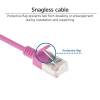 ACT CAT6A U-FTP Patch Cable 5m Pink DC7405