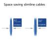ACT CAT6A S-FTP Patch Cable 0,5m Blue DB7600