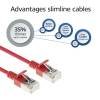 ACT CAT6A S-FTP Patch Cable 0,25m Red DB7552