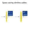 ACT CAT6A S-FTP Patch Cable 0,25m Yellow DB7852