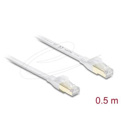 DeLock CAT8.1 U-FTP Patch Cable 0,5m White 81024 DeLock CAT8.1 U-FTP Patch Cable 0,5m White 81024