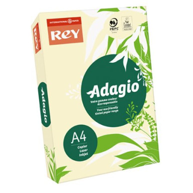 REY Másolópapír, színes, A4, 80 g, REY "Adagio", pasztell csontszín