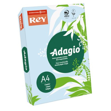 REY Másolópapír, színes, A4, 80 g, REY "Adagio", pasztell kék