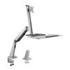 Logilink BP0040 13"-32" Sit-Stand Workstation Monitor Desk Mount Silver BP0040