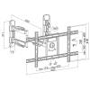 Logilink BP0047 37"-70" TV Corner Wall Mount Tilt Swivel Black BP0047