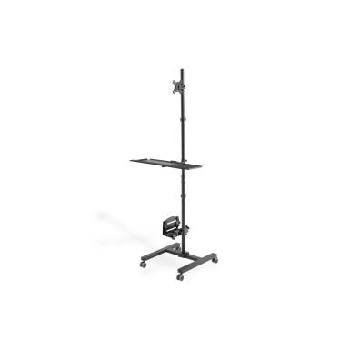 Digitus DA-90374 Mobile Workstation With Individual Height Adjustment Black DA-90374 Digitus DA-90374 Mobile Workstation With Individual Height Adjustment Black DA-90374