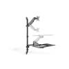 Digitus DA-90372 Flexible Wall-Mounted Stand/Sit Workstation Single Monitor Black DA-90372