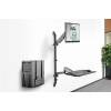 Digitus DA-90372 Flexible Wall-Mounted Stand/Sit Workstation Single Monitor Black DA-90372