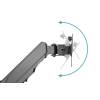 Digitus DA-90396 Universal Single Monitor Mount with Gas Spring Wall Mount Black DA-90396