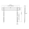SBOX PLB-7036F Wall Mount Fixed Black PLB-7036F