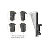 EQuip 45"-55" Dual Screen Ceiling Mount Black 650373