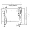 EQuip 23"-43" Tilt TV Wall Mount Bracket Black 650408
