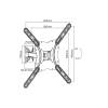 EQuip 23"-55" Pivoting TV Wall Mount Bracket Black 650406
