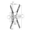 EQuip 23"-55" Articulating TV Wall Mount Bracket Black 650405