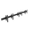EQuip 37"-65" Modular Push-In Pop-Out TV Wall Mount Bracket Black 650355