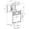 EQuip 43"-70" Pull-Down TV Wall Mount Bracket Black 650326