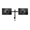 EQuip 13"-27" Articulating Dual Monitor Desk Mount Bracket Black 650152