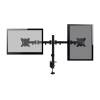 EQuip 13"-27" Articulating Dual Monitor Desk Mount Bracket Black 650152