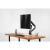 Digitus DA-90395 Universal Dual Monitor Mount With Gas Spring And Clamp Mount Black DA-90395