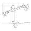 iiyama DS1002D-B1 Comfortable Dual Desktop Stand Black DS1002D-B1