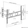 EQuip 37"-70" Articulating TV Wall Bracket Black 650342